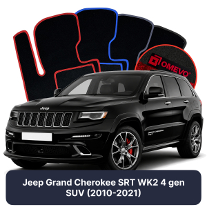 Velurové autokoberce OMEVO pro Jeep Grand Cherokee SRT WK2 4 gen SUV (2010-2021)