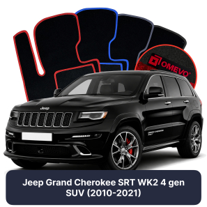Velurové autokoberce OMEVO pro Jeep Grand Cherokee SRT WK2 4 gen SUV (2010-2021)