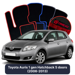Velurové autokoberce OMEVO pro Toyota Auris 1 gen Hatchback 5 dveří (2006-2013)
