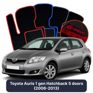 Velurové autokoberce OMEVO pro Toyota Auris 1 gen Hatchback 5 dveří (2006-2013)
