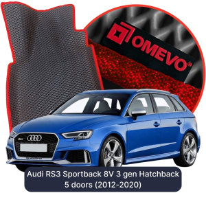 OMEVO 5D Pro Koberečky do Audi RS3 Sportback 8V 3 gen Hatchback 5 dveří (2012-2020)
