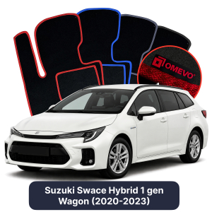 Velurové autokoberce OMEVO pro Suzuki Swace Hybridní 1 gen Kombi (2020-2023)