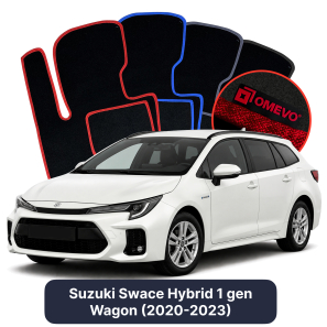 Velurové autokoberce OMEVO pro Suzuki Swace Hybridní 1 gen Kombi (2020-2023)