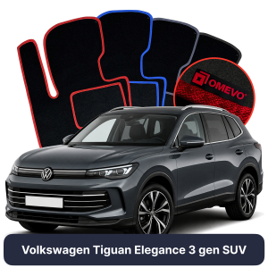 Velurové autokoberce OMEVO pro Volkswagen Tiguan Elegance 3 gen SUV (2023-2025)
