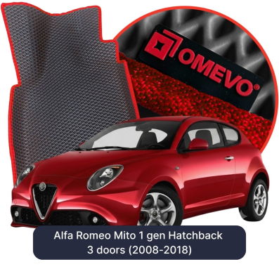 EVA autokoberce OMEVO pro Alfa Romeo Mito 1 gen Hatchback 3 dveře (2008-2018)