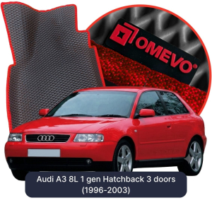 OMEVO 5D Pro Koberečky do Audi A3 8L 1 gen Hatchback 3 dveře (1996-2003)