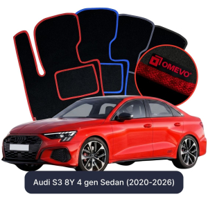 Velurové autokoberce OMEVO pro Audi S3 8Y 4 gen Sedan (2020-2026)