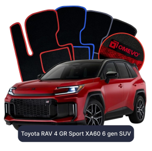 Velurové autokoberce OMEVO pro Toyota RAV 4 GR Sport XA60 6 gen SUV (2025-2026)