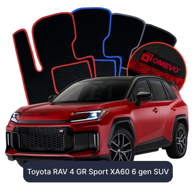 Velurové autokoberce OMEVO pro Toyota RAV 4 GR Sport XA60 6 gen SUV (2025-2026)