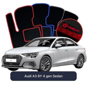 Velurové autokoberce OMEVO pro Audi A3 8Y 4 gen Sedan (2020-2026)