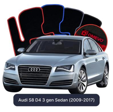 Velurové autokoberce OMEVO pro Audi S8 D4 3 gen Sedan (2009-2017)