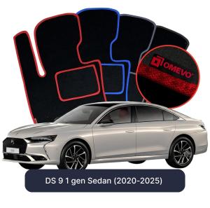 Velurové autokoberce OMEVO pro DS 9 1 gen Sedan (2020-2025)