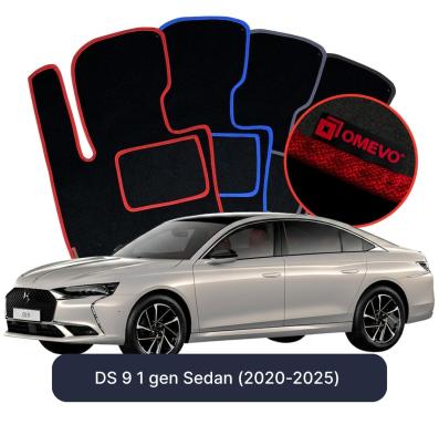 Velurové autokoberce OMEVO pro DS 9 1 gen Sedan (2020-2025)