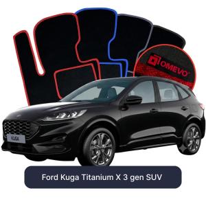 Velurové autokoberce OMEVO pro Ford Kuga Titanium X 3 gen SUV (2019-2026)