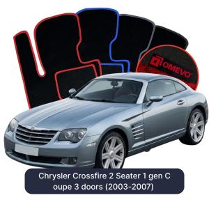 Velurové autokoberce OMEVO pro Chrysler Crossfire 2 miejsca 1 gen Kupé 3 dveře (2003-2007)
