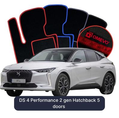 Velurové autokoberce OMEVO pro DS 4 Performance 2 gen Hatchback 5 dveří (2021-2026)