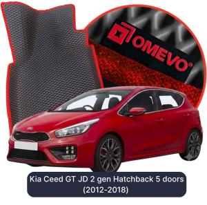 OMEVO 5D Pro Koberečky do Kia Ceed GT JD 2 gen Hatchback 5 dveří (2012-2018)