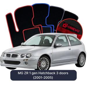 Velurové autokoberce OMEVO pro MG ZR 1 gen Hatchback 3 dveří (2001-2005)