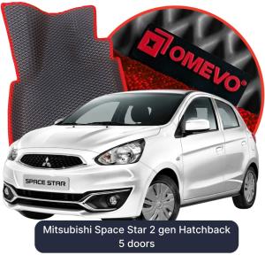 OMEVO 5D Pro Koberečky do Mitsubishi Space Star 2 gen Hatchback 5 dveří (2012-2026)