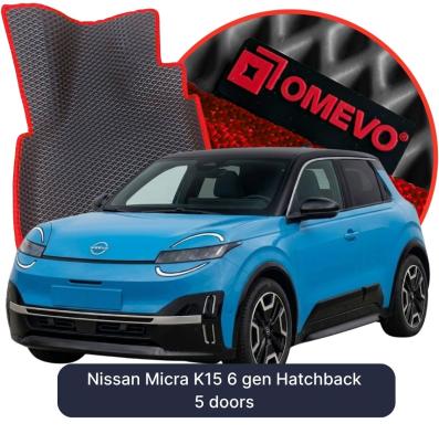EVA autokoberce OMEVO pro Nissan Micra K15 6 gen Hatchback 5 dveří (2025-2026)