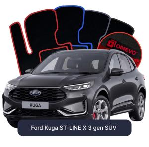 Velurové autokoberce OMEVO pro Ford Kuga ST-LINE X 3 gen SUV (2019-2026)