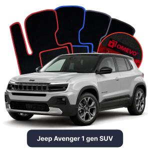 Velurové autokoberce OMEVO pro Jeep Avenger 1 gen SUV (2023-2025)
