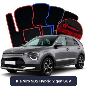 Velurové autokoberce OMEVO pro Kia Niro Hybridní SG2 2 gen SUV (2022-2025)
