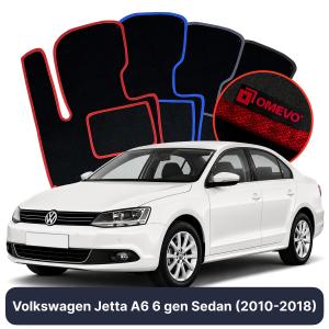 Velurové autokoberce OMEVO pro Volkswagen Jetta A6 6 gen Sedan (2010-2018)