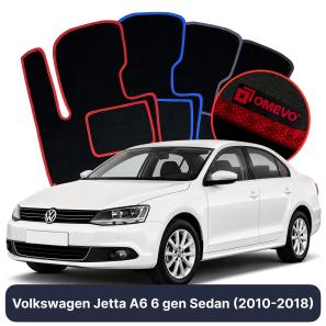 Velurové autokoberce OMEVO pro Volkswagen Jetta A6 6 gen Sedan (2010-2018)