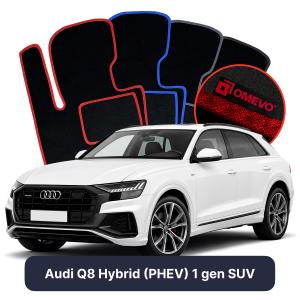 Velurové autokoberce OMEVO pro Audi Q8 Hybridní (PHEV) 1 gen SUV (2018–2025)