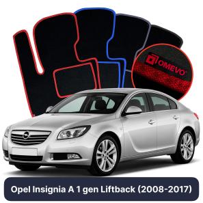 Velurové autokoberce OMEVO pro Opel Insignia A 1 gen Liftback (2008-2017)