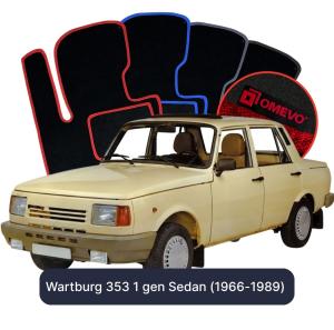 Velurové autokoberce OMEVO pro Wartburg 353 1 gen Sedan (1966-1989)