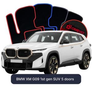Velurové autokoberce OMEVO pro BMW XM G09 1. gen SUV 5 dveří (2022-2026)