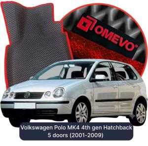 OMEVO 5D Pro Koberečky do Volkswagen Polo MK4 4. gen Hatchback 5 dveří (2001-2009)
