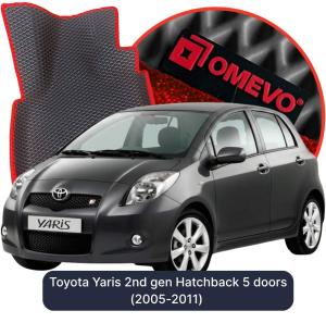 OMEVO 5D Pro Koberečky do Toyota Yaris 2 gen Hatchback 5 dveří (2005-2011)