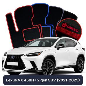 Velurové autokoberce OMEVO pro Lexus NX 450H+ 2 gen SUV (2021-2025)