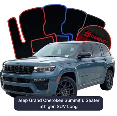 Velurové autokoberce OMEVO pro Jeep Grand Cherokee Summit 6 místný 5. gen SUV Long (2021-2026)