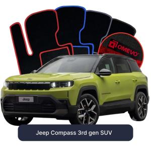 Velurové autokoberce OMEVO pro Jeep Compass 3. gen SUV (2025-2026)