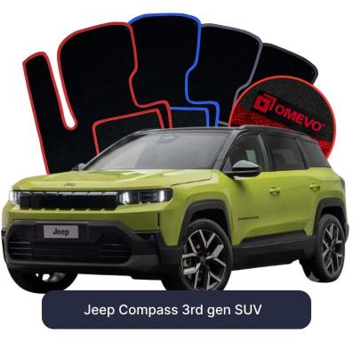 Velurové autokoberce OMEVO pro Jeep Compass 3. gen SUV (2025-2026)