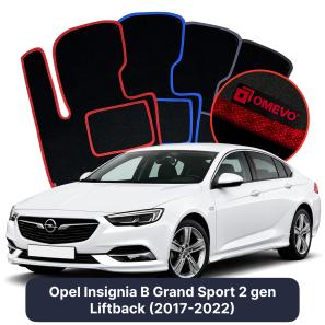 Velurové autokoberce OMEVO pro Opel Insignia Grand Sport B 2 gen Liftback (2017-2022)
