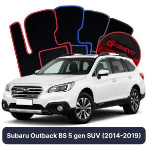 Velurové autokoberce OMEVO pro Subaru Outback 5 gen SUV (2014-2019)