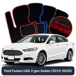 Velurové autokoberce OMEVO pro Ford Fusion USA 2 gen Sedan (2013-2020)