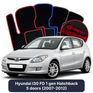 Velurové autokoberce OMEVO pro Hyundai I30 FD 1 gen Hatchback 5 dveří (2007-2012)