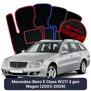 Velurové autokoberce OMEVO pro Mercedes-Benz E Třída W211 3 gen Kombi (2003-2009)