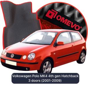 OMEVO 5D Pro Koberečky do Volkswagen Polo MK4 4. gen Hatchback 3 dveře (2001-2009)