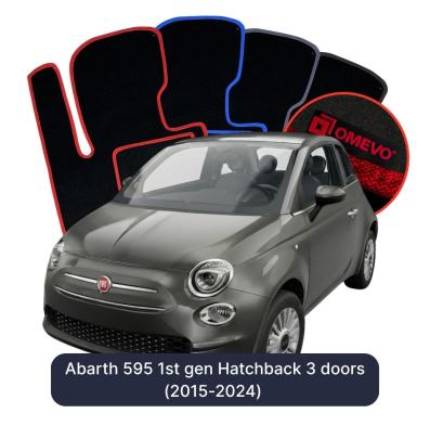 Velurové autokoberce OMEVO pro Abarth 595 1 gen Hatchback 3 dveře (2015-2024)