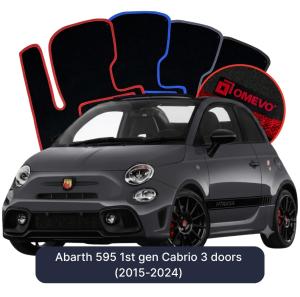 Velurové autokoberce OMEVO pro Abarth 595 1 gen Cabrio 3 dveře (2015-2024)