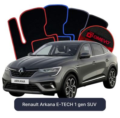 Velurové autokoberce OMEVO pro Renault Arkana E-TECH 1 gen SUV (2021-2026)