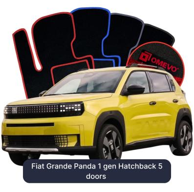 Velurové autokoberce OMEVO pro Fiat Grande Panda 1 gen Hatchback 5 dveří (2025-2025)