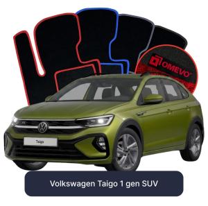 Velurové autokoberce OMEVO pro Volkswagen Taigo 1 gen SUV (2020-2025)